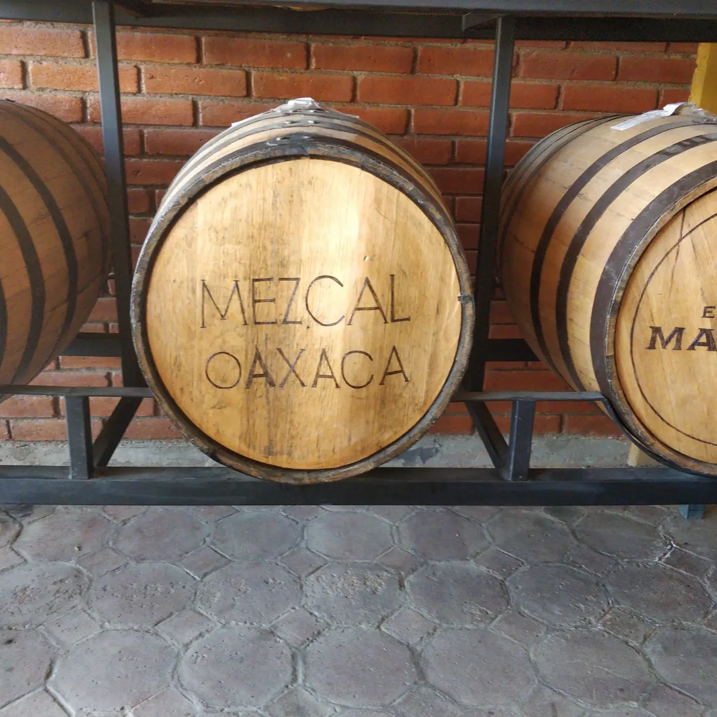 Mezcal barrels in Oaxaca